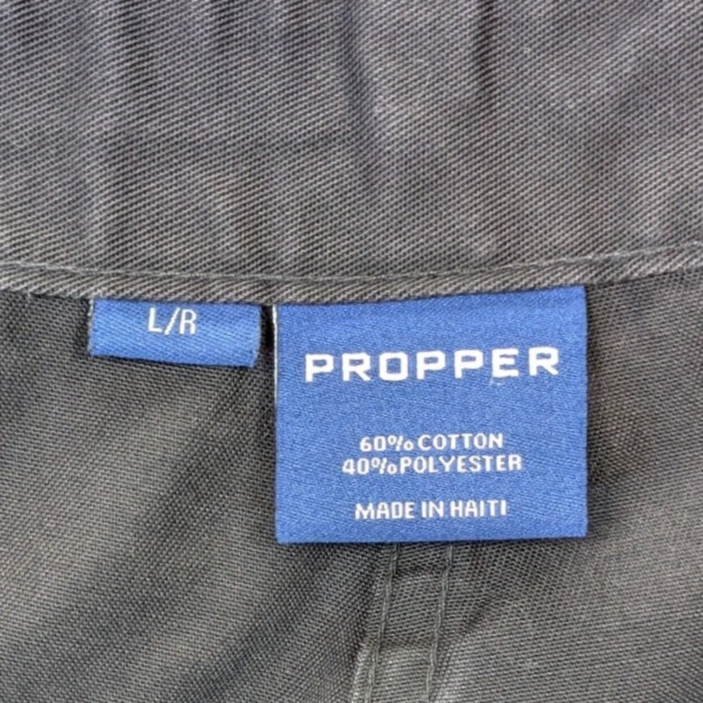 Propper Tactical Cargo‎ Pants Mens Large Ripstop Double Knee Black Utility - Picture 2 of 8